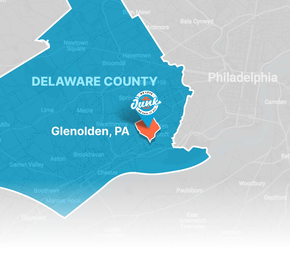 Glenolden, PA map mobile