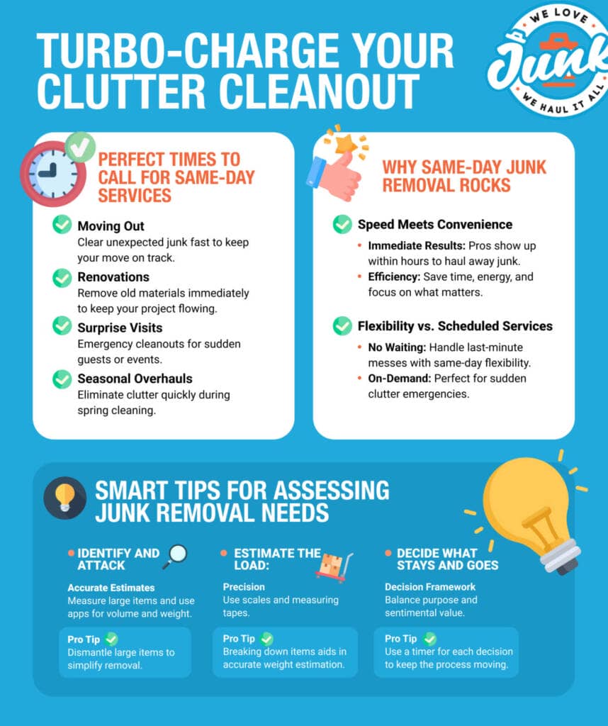 Junk removal tips - Turbo charge your clutter cleanout.