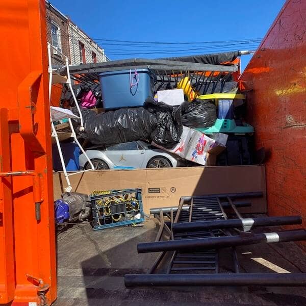 junk-removal-cherry-hill-nj half full We Love Junk truck leaving junk removal cherry hill nj jobsite